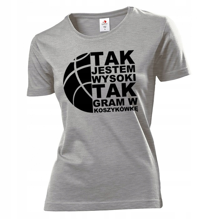 

Koszulka damska Jestem wysoki gram w koszykówkę XL
