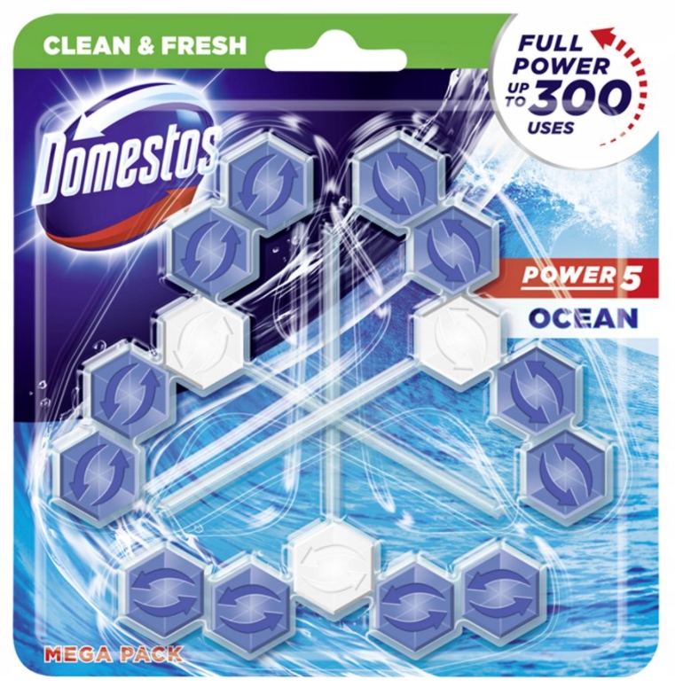 

Domestos Power 5 Ocean Zawieszka do Wc 3 sztuki