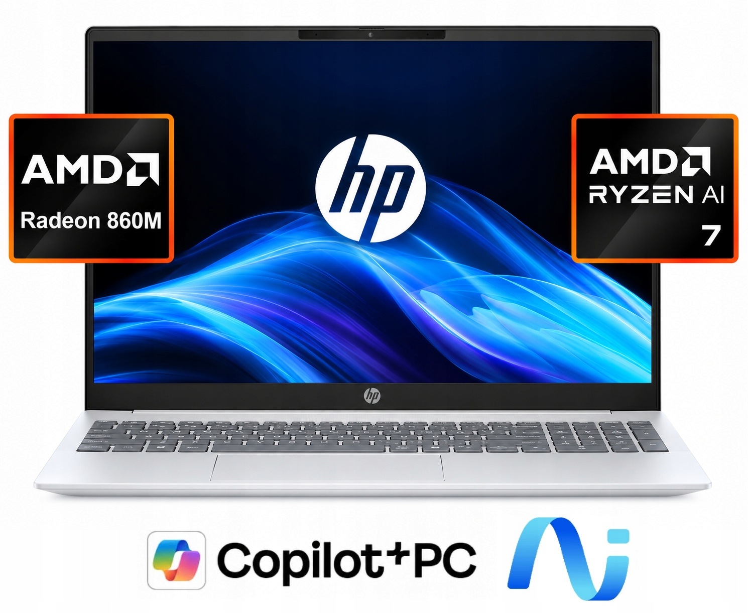 Laptop Hp OmniBook 5 Ngai Ryzen Ai 7 350 16GB 512SSD Radeon Fhd+ Ips Win 11