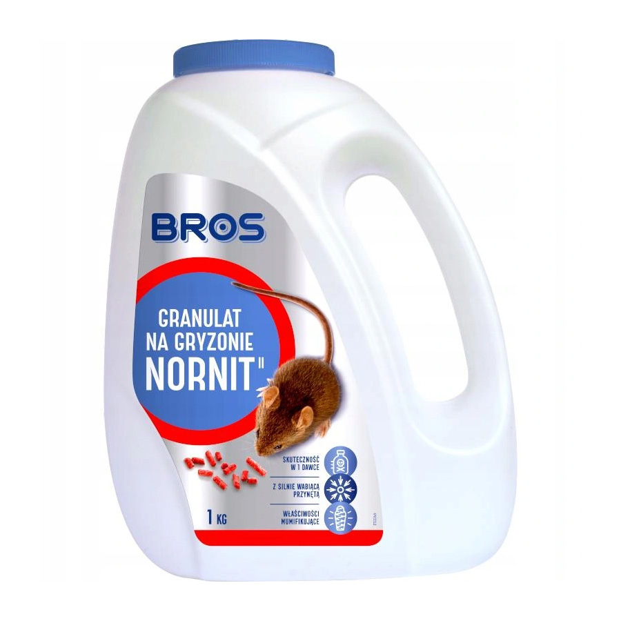 

Nornit Granulat na Gryzonie 1kg Bros