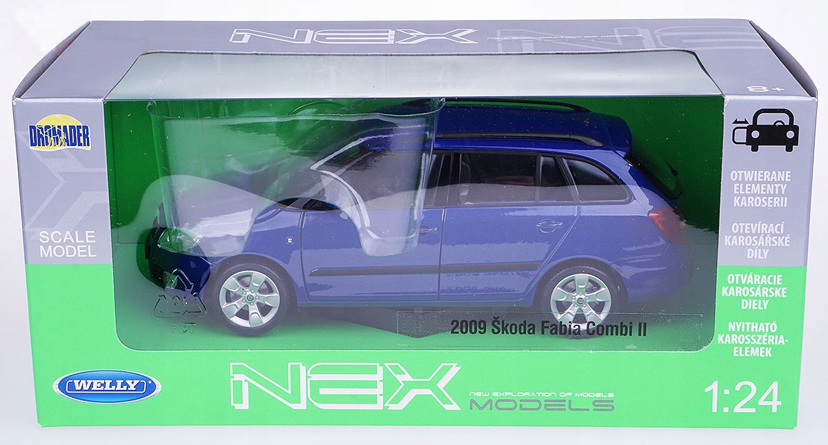 ŠKODA FABIA COMBI II WELLY METAL MODEL 1:24 N Kód výrobcu 12070