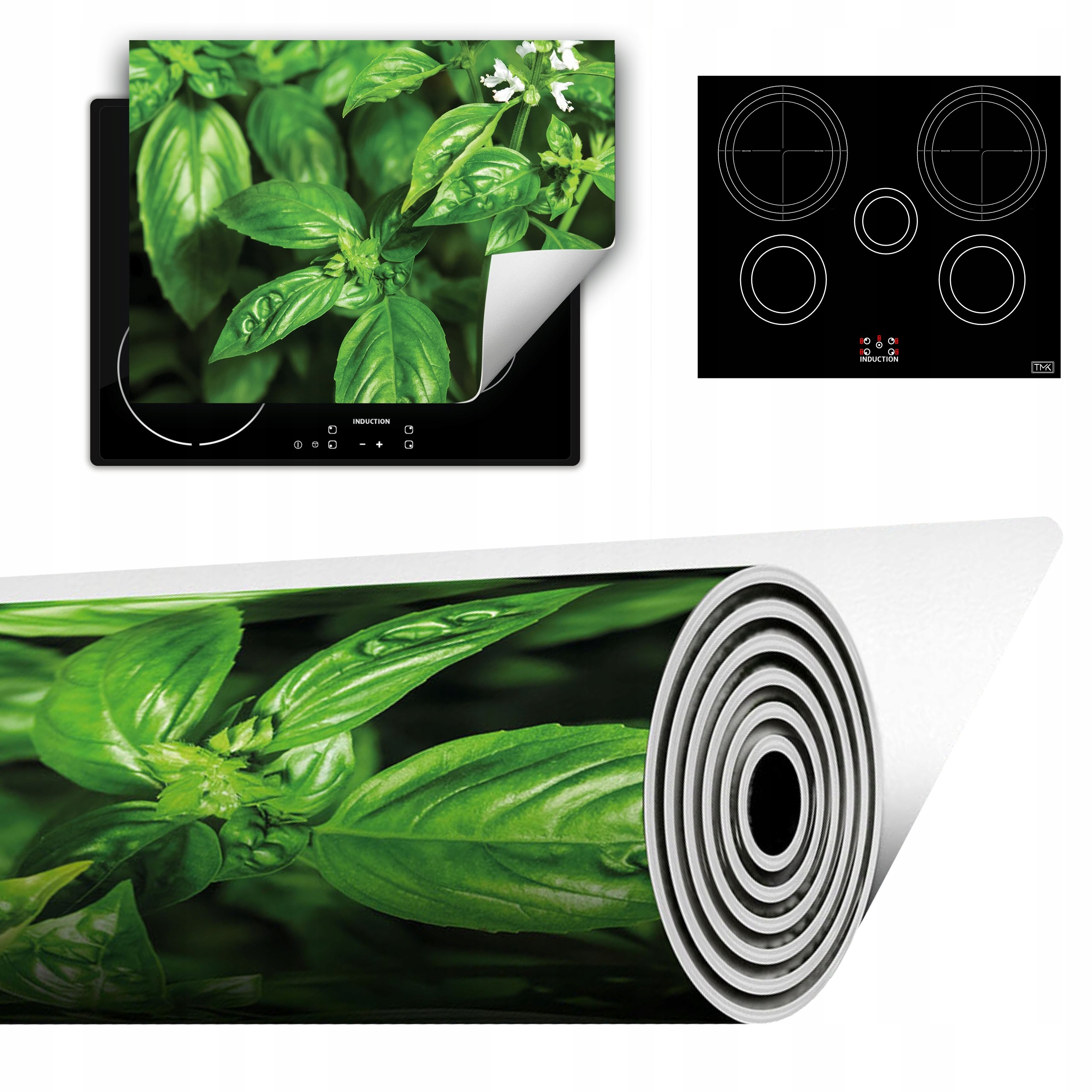 Vinylová Podložka Do Kuchyně Více Místa 70x52 zelená máta