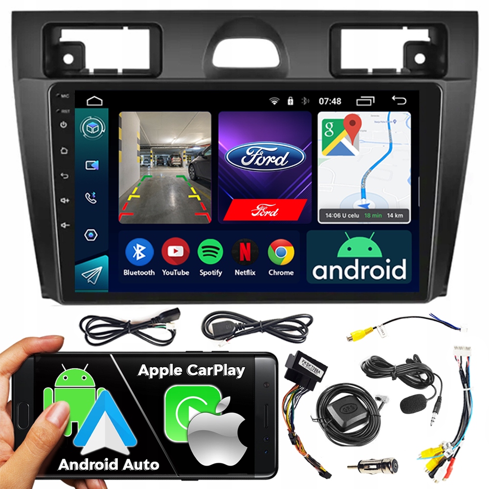 Automobilové Rádio Ncs RS-305 Ford Fiesta Mk6 2006-2008 Android Navigace