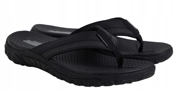 Skechers Černé Pánské Pantofle S Perforovanou Vložkou 43 J3A