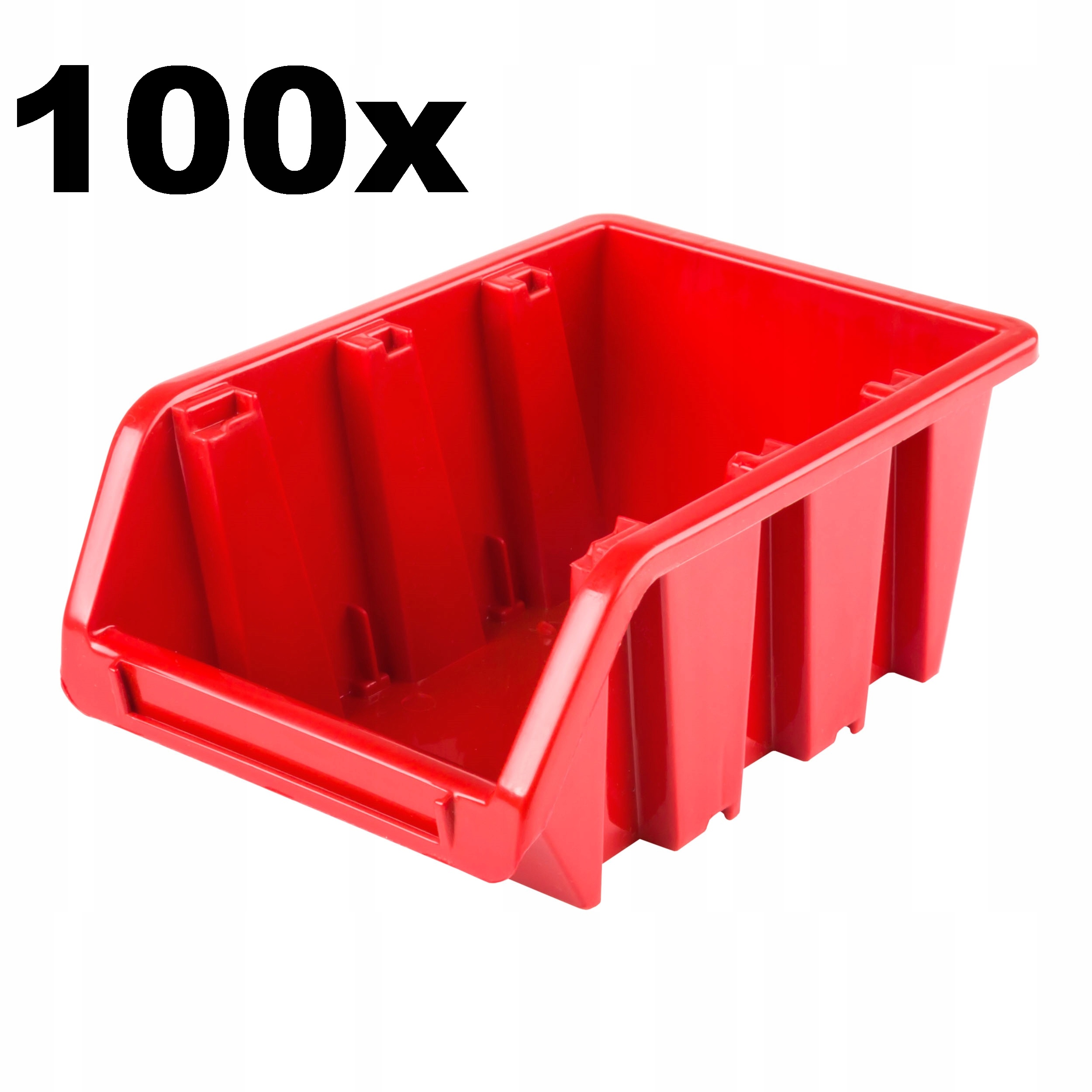 100x Skladovací kontejner 80x115x60 mm garážová dílna