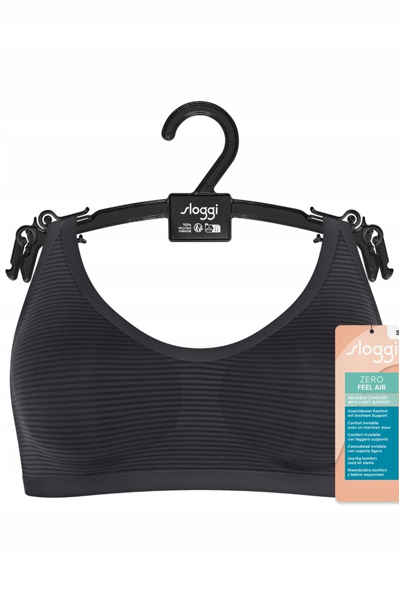 Sloggi Biustonosz Sloggi Zero Feel Air Bralette XL Czarny