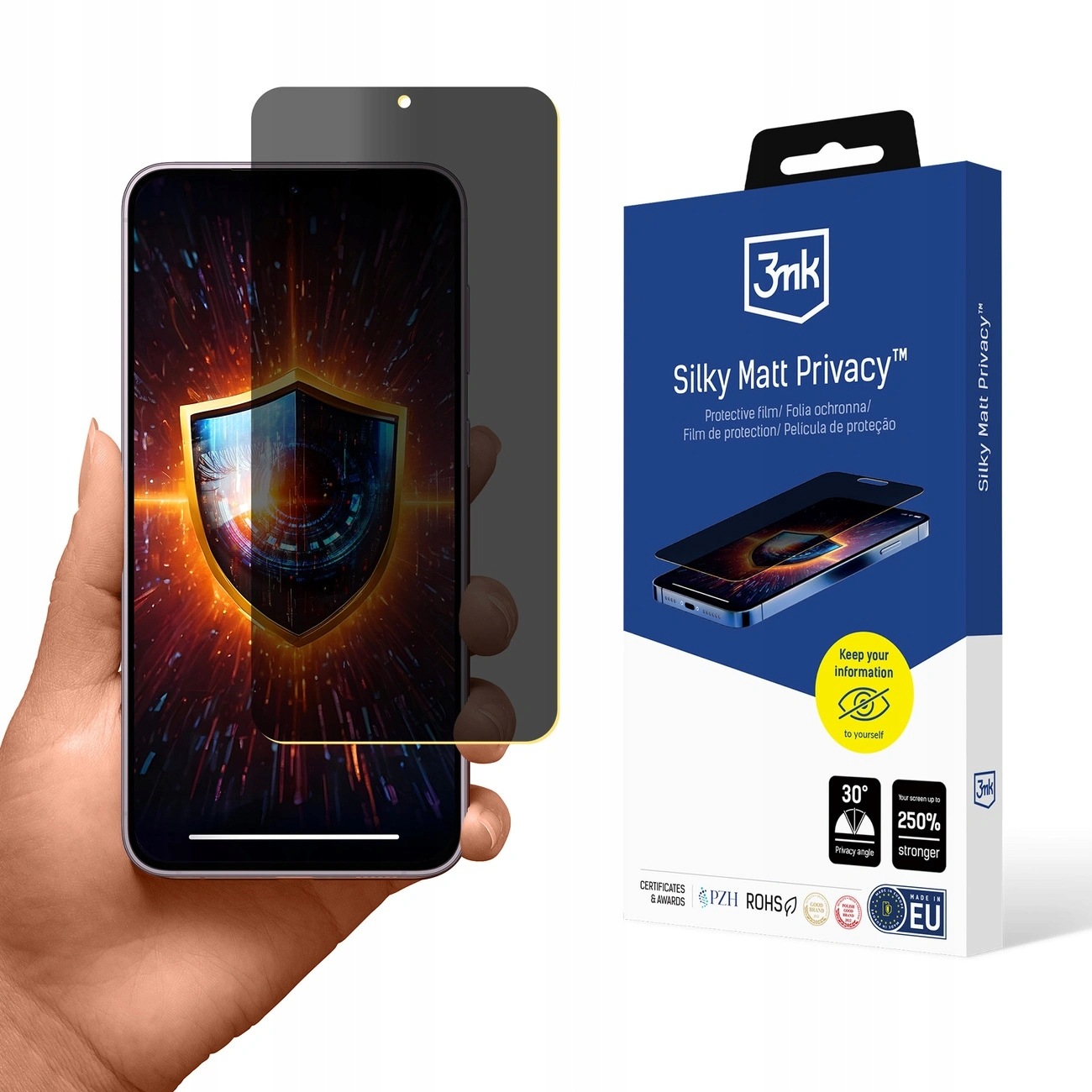 Folia prywatyzująca matowa 3mk Silky Matt Privacy na Samsung Galaxy S24+