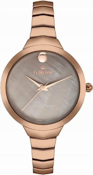 Matné hnědé Dámské hodinky modré Dárek elegantní dárek pro ni