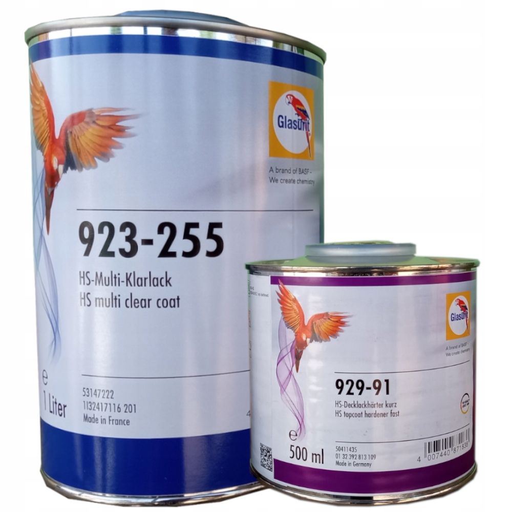 Glasurit Lakier bezbarwny Hs-multi 2K 923-255 utw. szybki 929-91