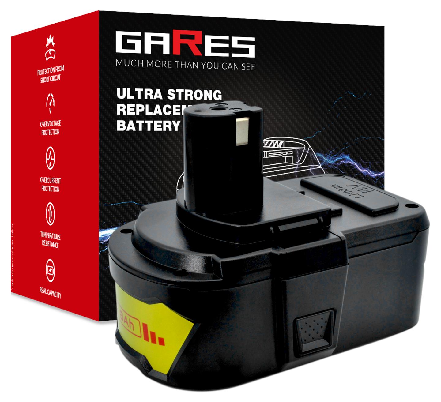 Akumulátor Gares pro Ryobi SA1802 CBLT1804 R18PD R18DDP 18V 8Ah 21700