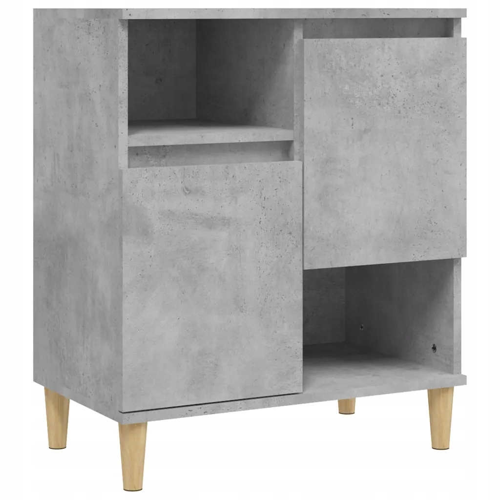 Boční skříňka v barvě šedého Betonu, 60 x 35 x 70 cm, materiál dřevo