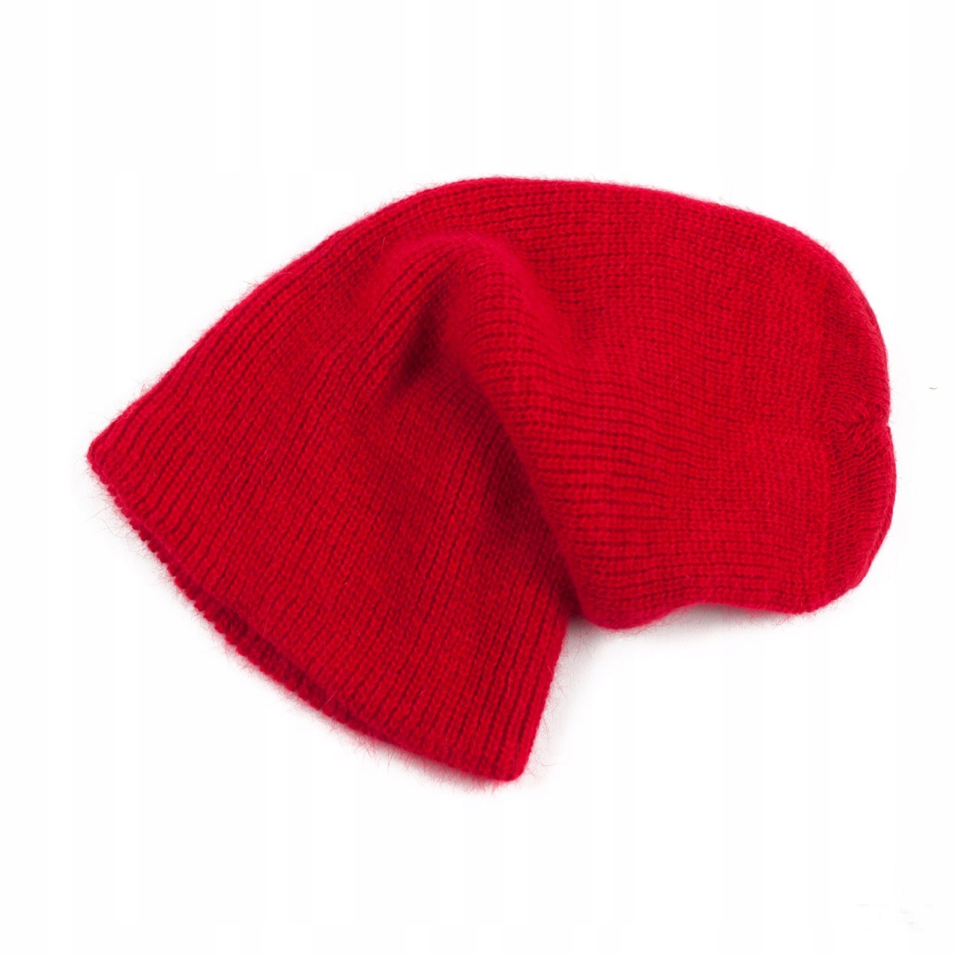 

Czapka smerfetka angora ciepła beanie miękka