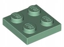 

Lego Płytka 2x2 Sand Green (3022/6186823)