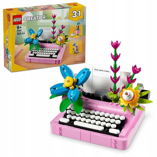 Lego Creator 3v1 31169 Psací stroj s květinami