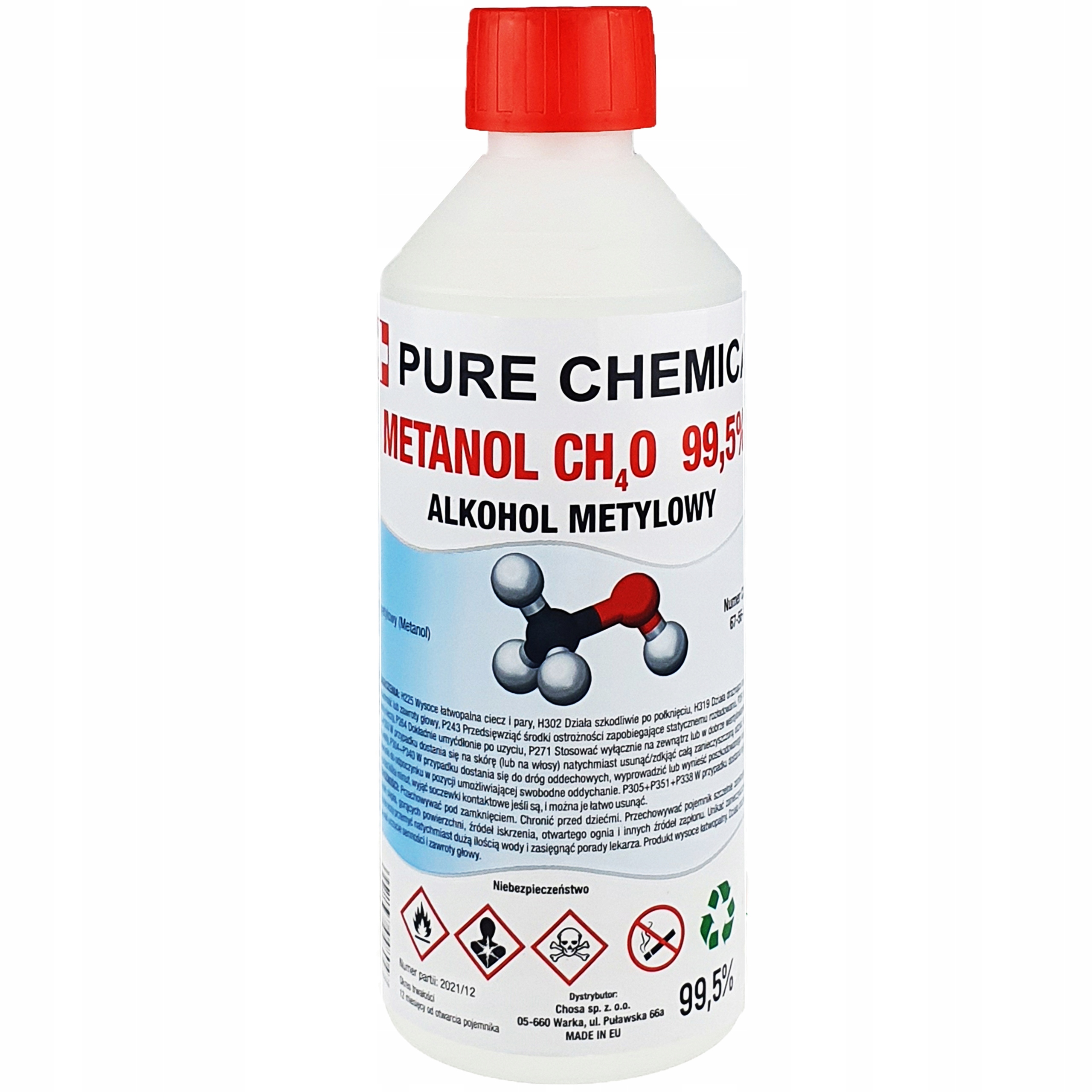 

Metanol czysty Alkohol Metylowy 0,5l 500ml