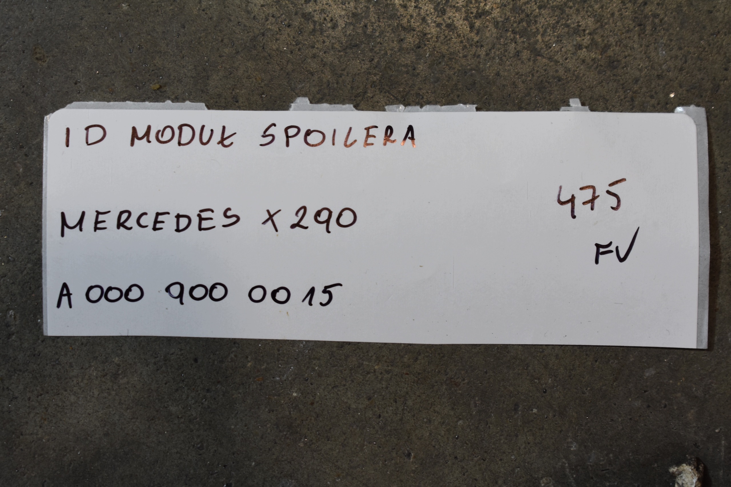 IDEALNY module SPOILERA MERCEDES X290 1
