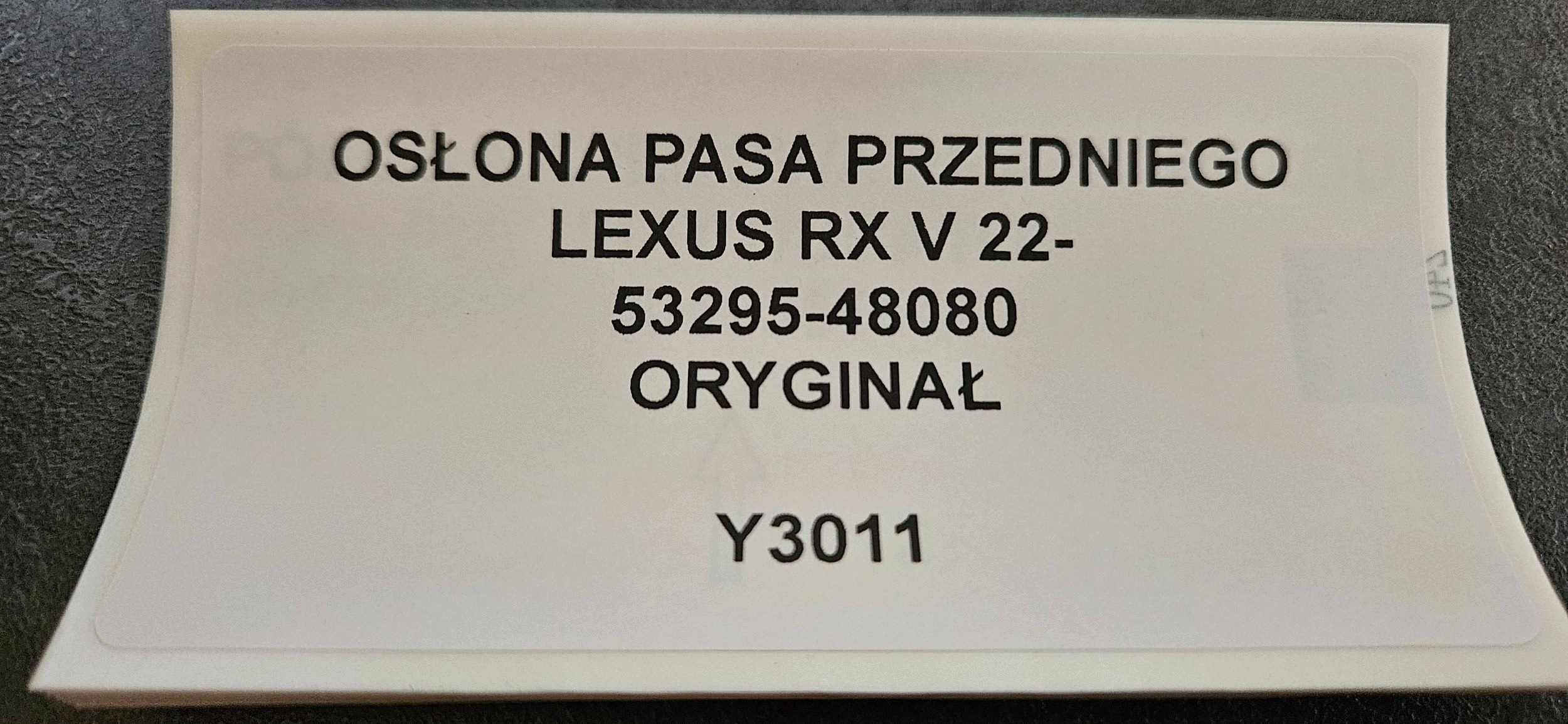 kryt stěny předního LEXUS RX V 22- originál 53295-48080
