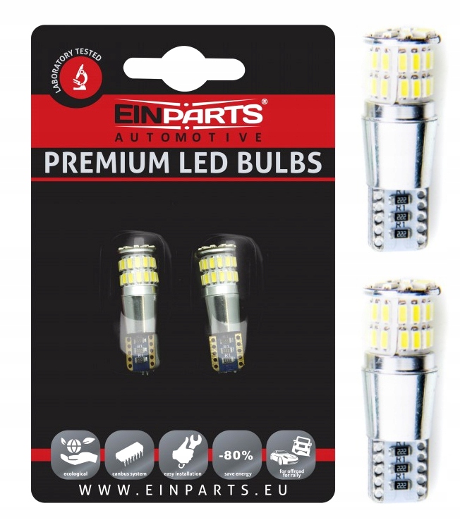 

Żarówki W5W T10 38 Smd 3014 Canbus 6000K 2szt