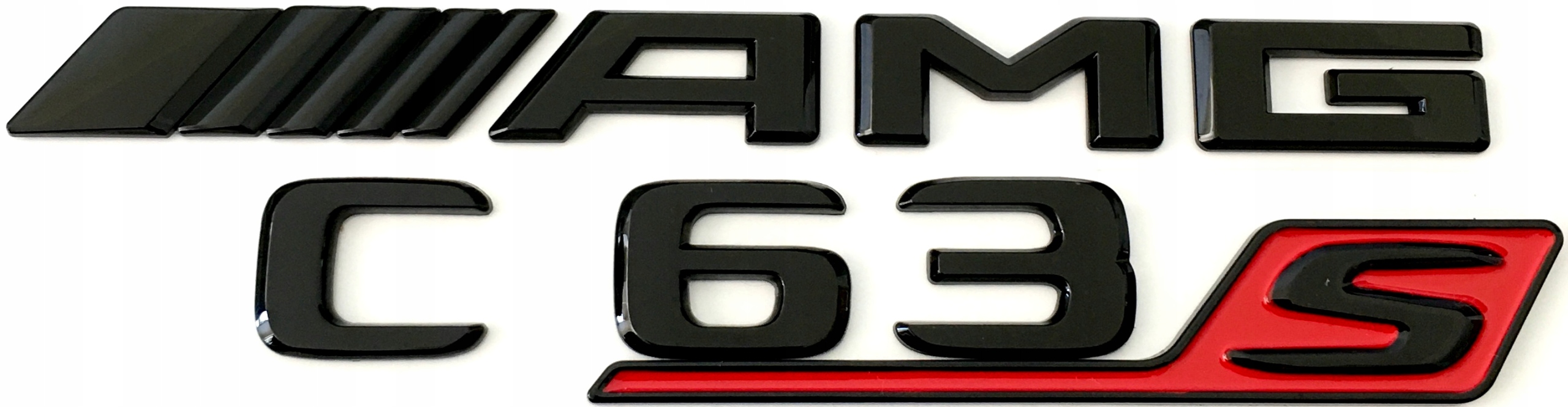 Mercedes C63S C 63 S Amg emblém znak nápis čierna