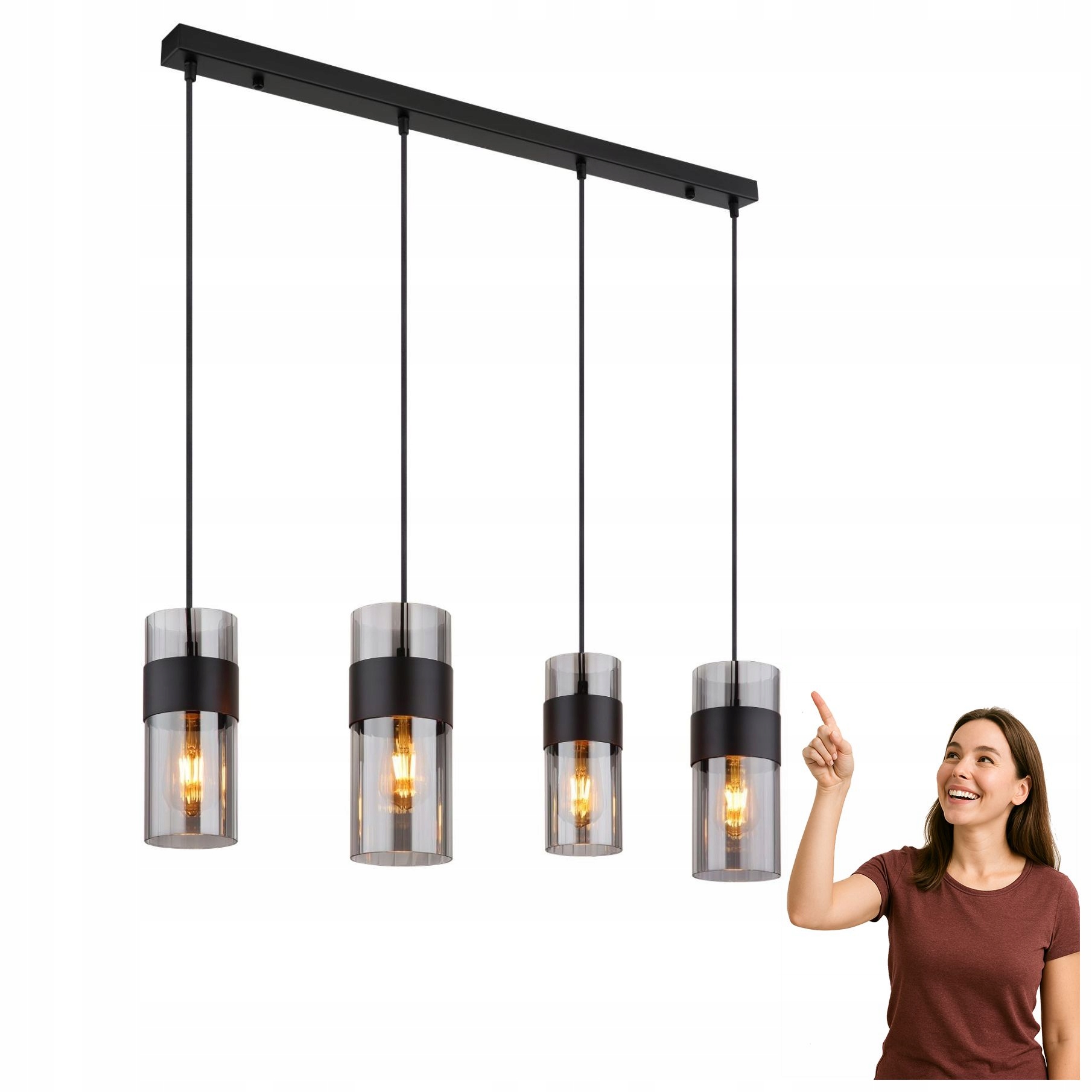 Závěsná lampa Scarfina 15718-4 Globo