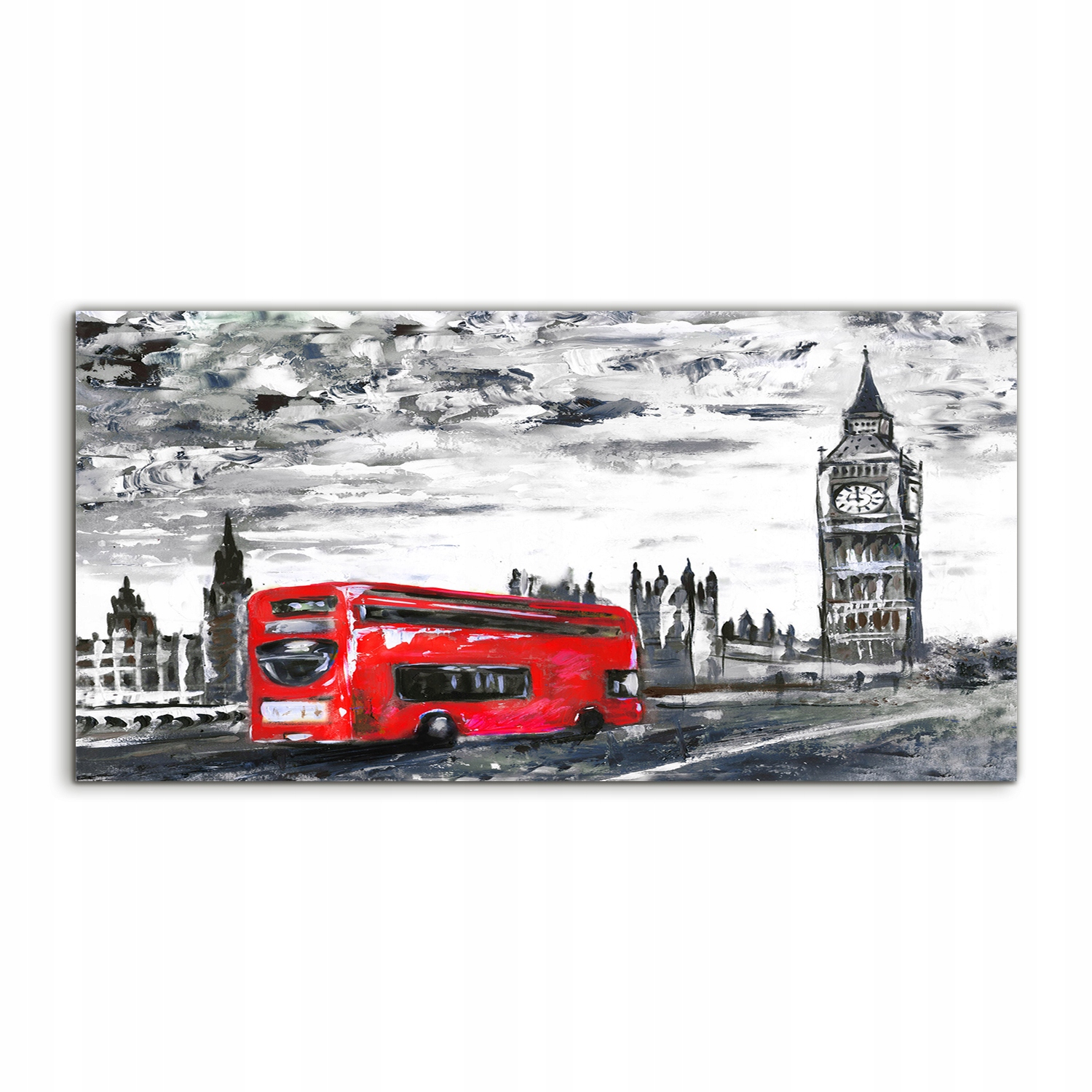 Fotoobraz 120x60 ako darček Londýn Autobus Ulica