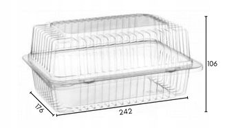 POJEMNIK NA CIASTO OPAKOWANIE CUKIERNICZE K41 10sz