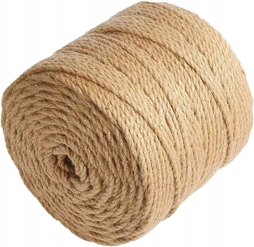 Jutové lano 8 mm x 100 m – ekologický provázek pro dekoraci a ruční práce!