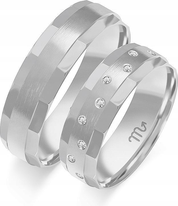 Prsten z bílého zlata pro pár 585, 29 30 31, unisex kolekce gravírování