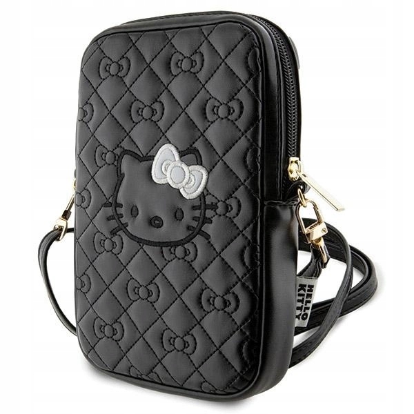 Hello Kitty Kabelka Na Telefon Pro Iphone 12 13 14 15 S Potiskem Quilted Bows