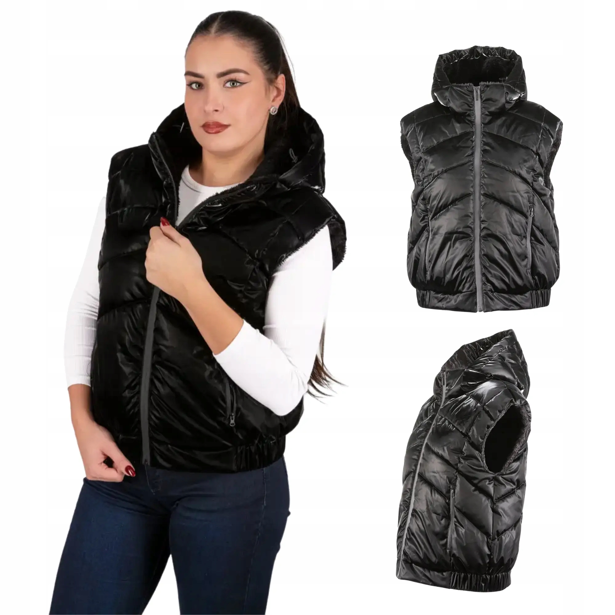 Dámská zateplená Vesta s kapucí Monte Vulture Captain Mike XXL