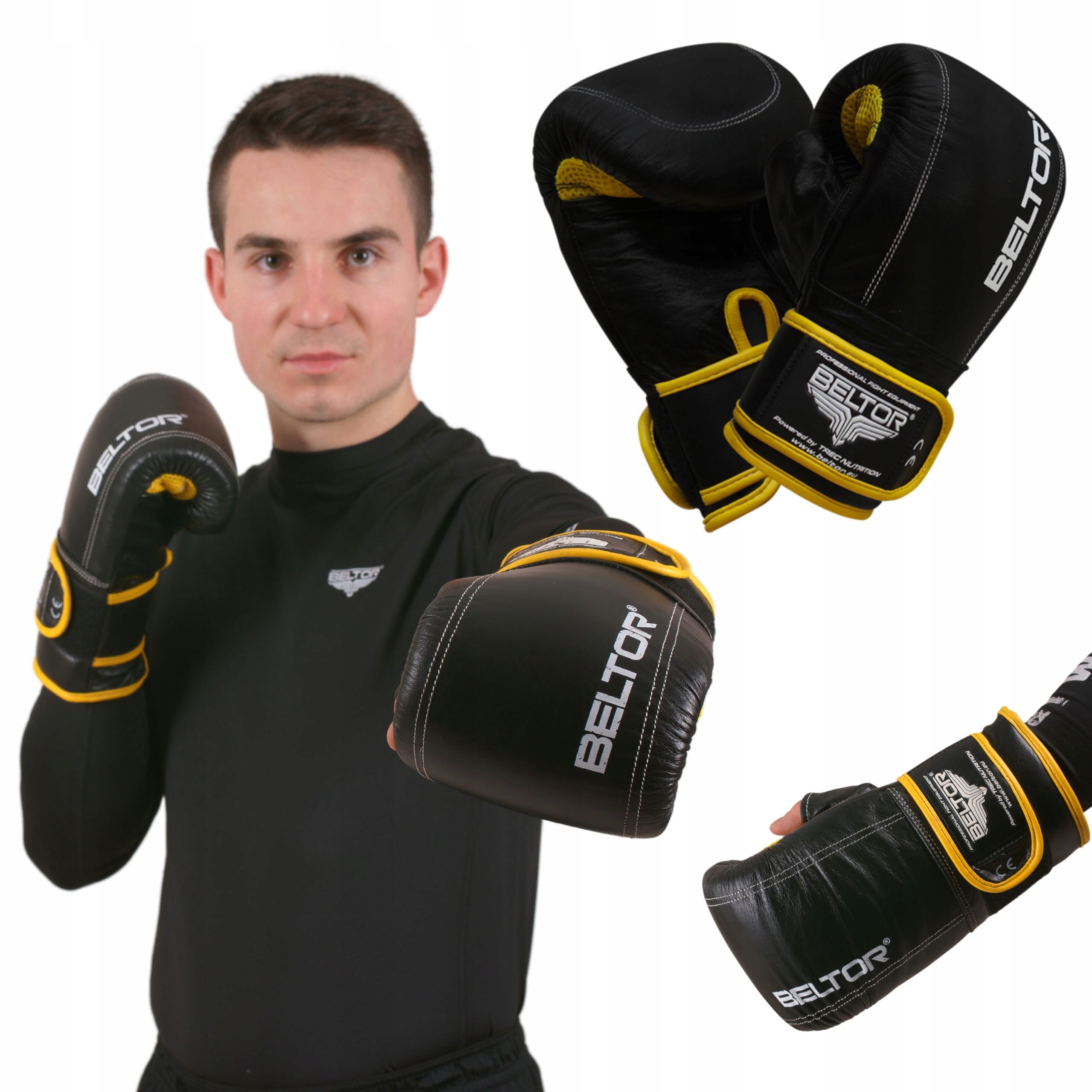 Beltor Rękawice Przyrządowe Punch Na Worek Na Tarcze Bokserskie Rozmiar S