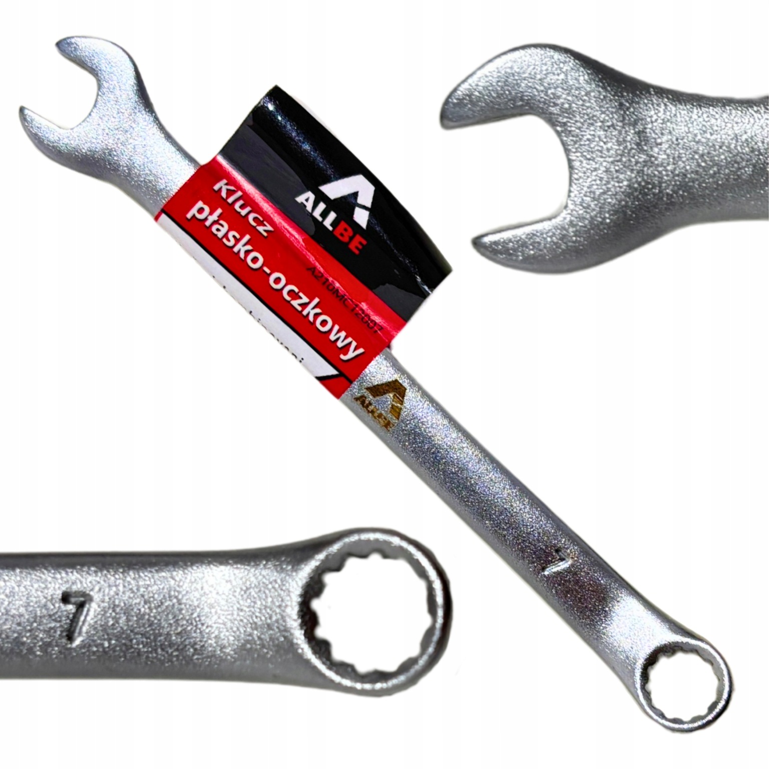Klucz Płasko Oczkowy 7mm Stal Crv Klucz Płasko-oczkowy Cr-V Mocny Solidny