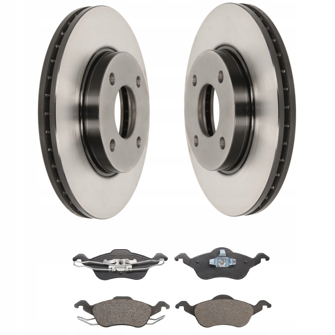 2x 214 - ДИСКИ + КОЛОДКИ ПЕРЕДНИЕ ДЛЯ FORD FOCUS И MK1 1998-