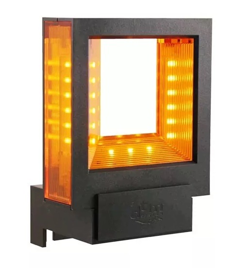 Lampa sygnalizacyjna Dtm Quadro 24V-230V, wbudowana antena, klosz pomarańcz