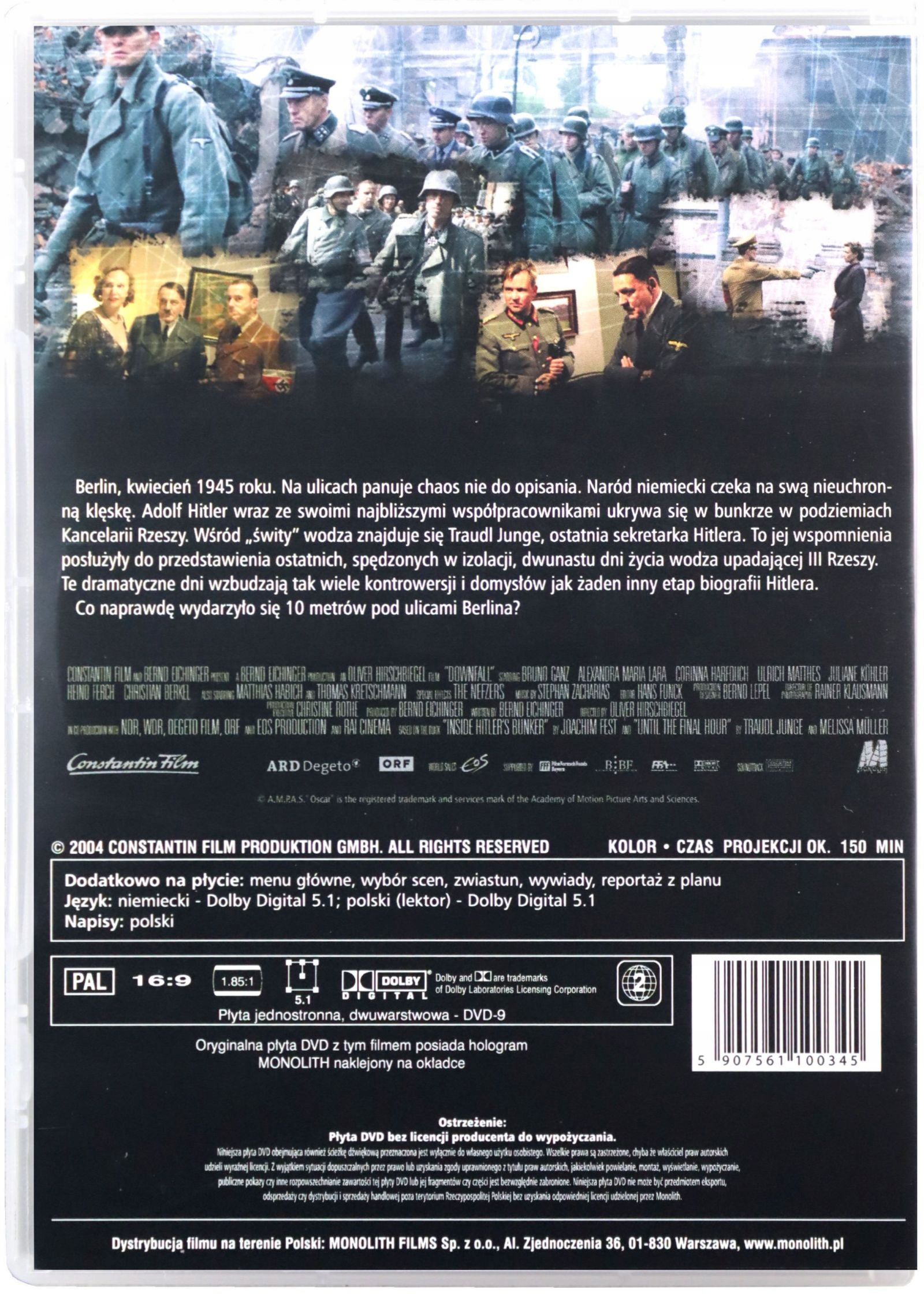 UPADEK (DVD) Stan opakowania oryginalne