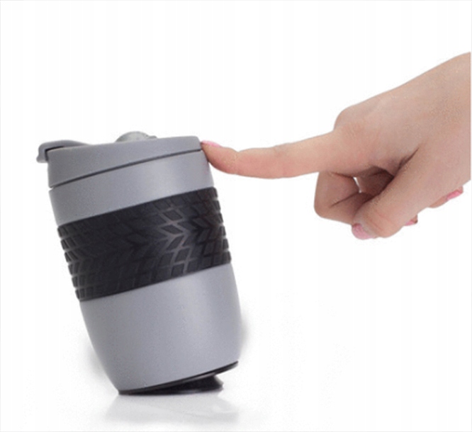 Kubek termiczny termos 200ml ze stali nierdzewnej z przyssawką samochodowy Linia TERMO DESIGN