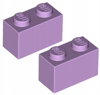 

Lego Klocek 1x2 Lawendowy (3004/6099352) x2