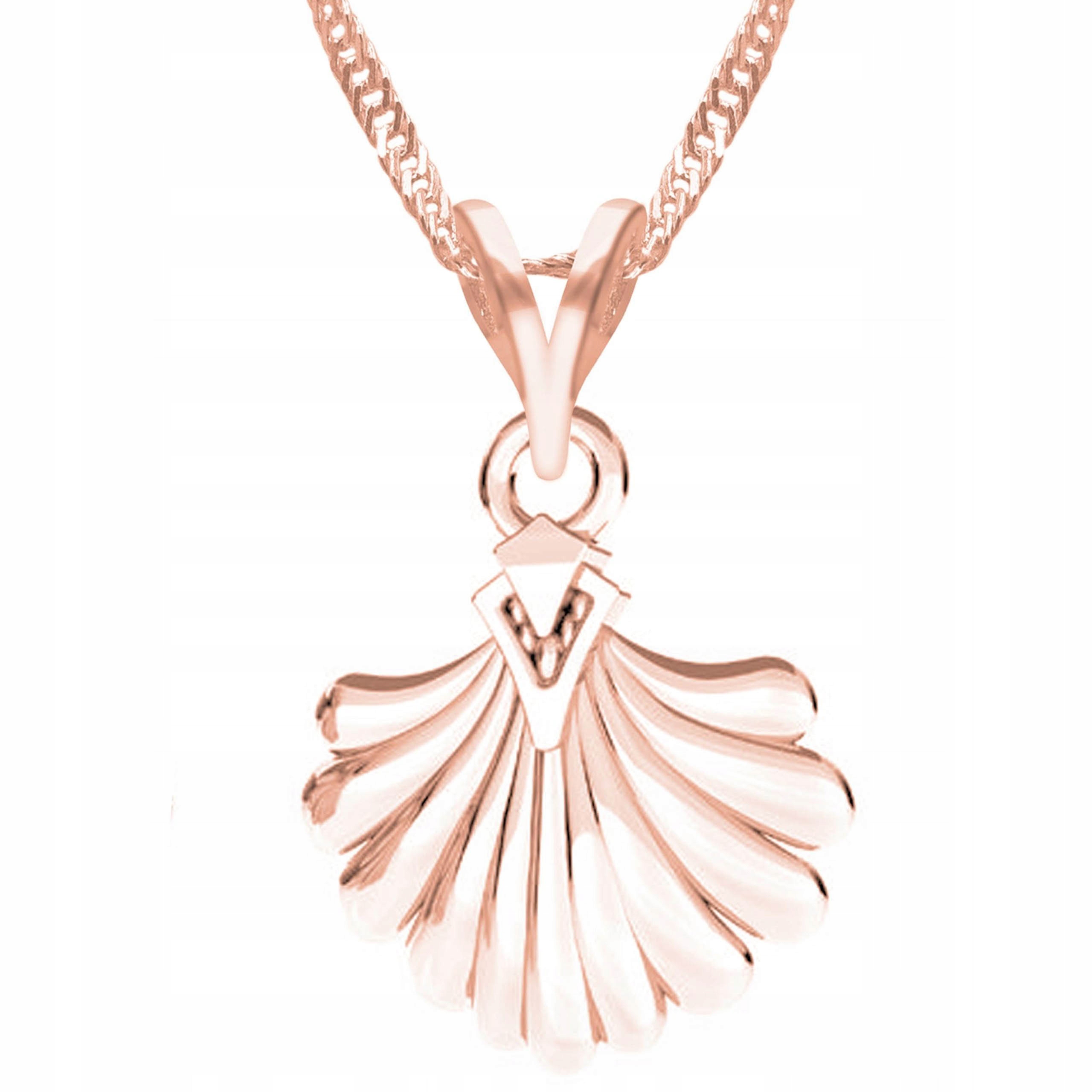 Pozlacený náhrdelník s mušličkou, moře, mušle, Stříbro 925