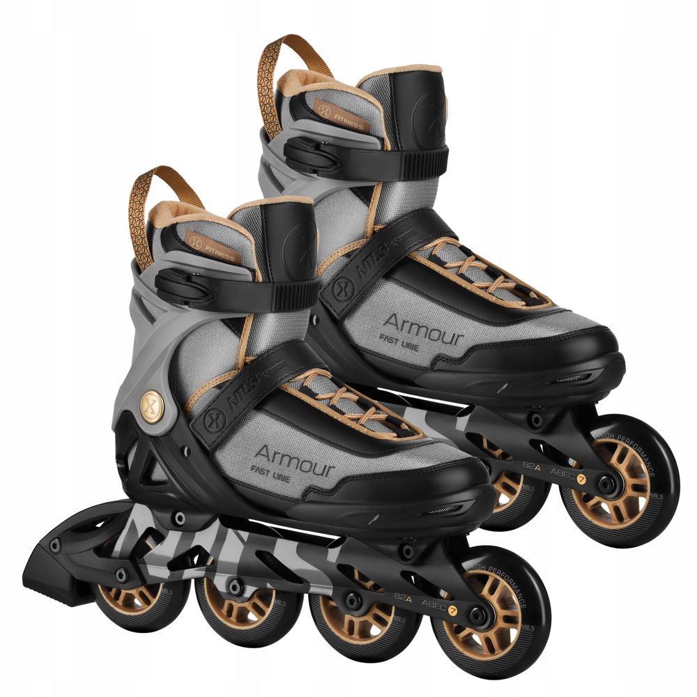 Kolečkové Brusle Rekreační Brusle 2v1 Kaučukové Kolečka pro dospělé Nils vel