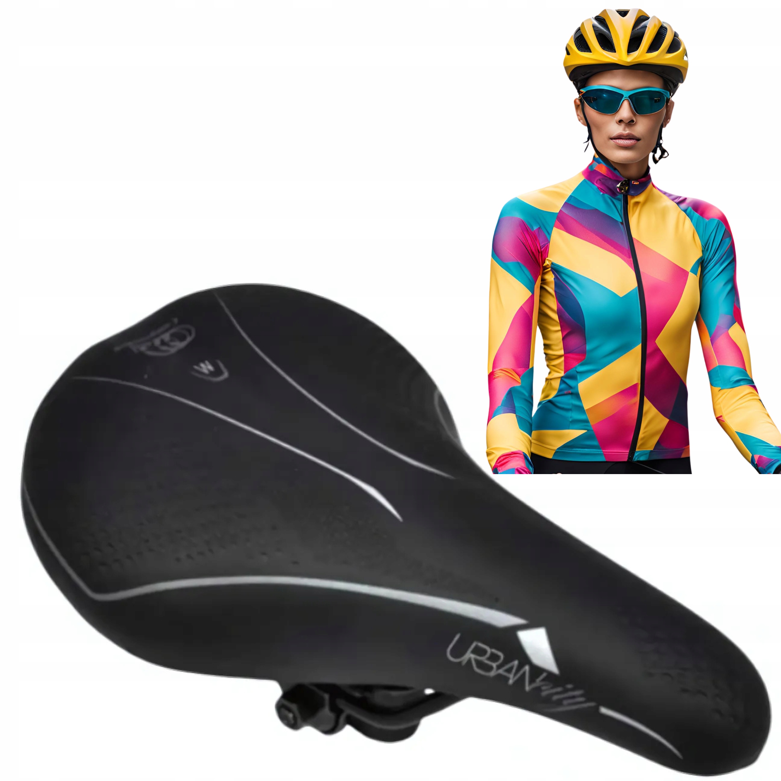 Dámské cyklistické sedlo pro ženy, komfort a styl pro městské kola