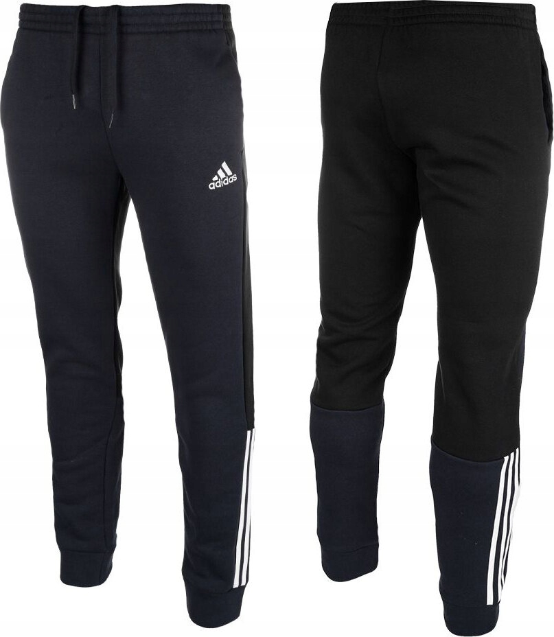 Pánské Kalhoty Adidas Essentials Colorblock Fleece Tmavě Modré HK2884 vel. S