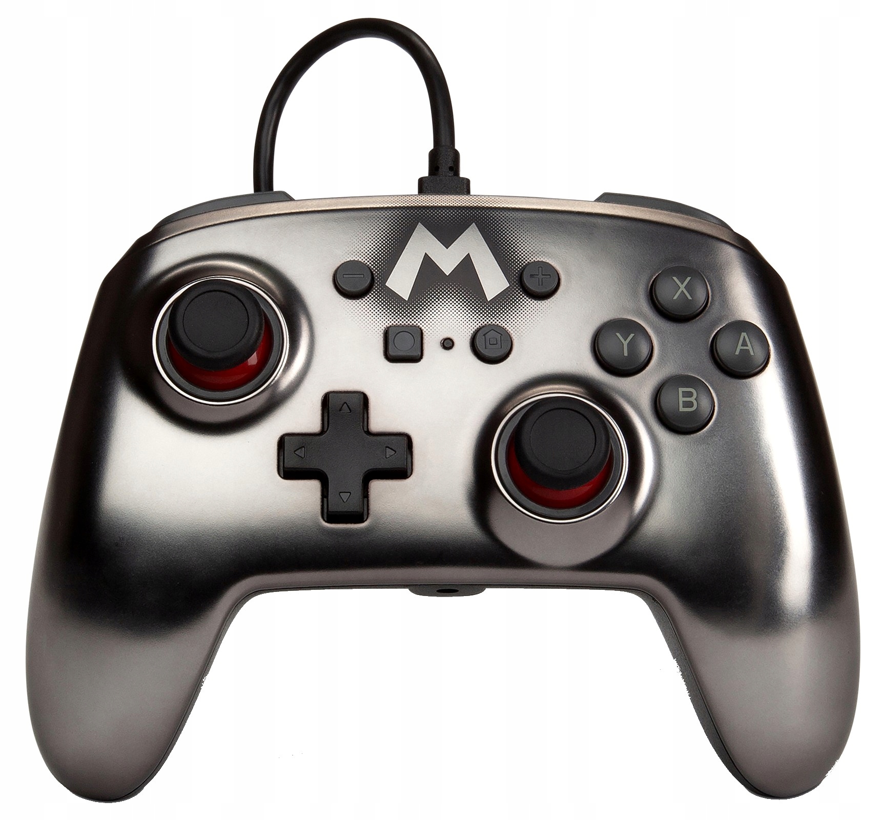 Pad przewodowy do konsoli Nintendo Switch srebrny
