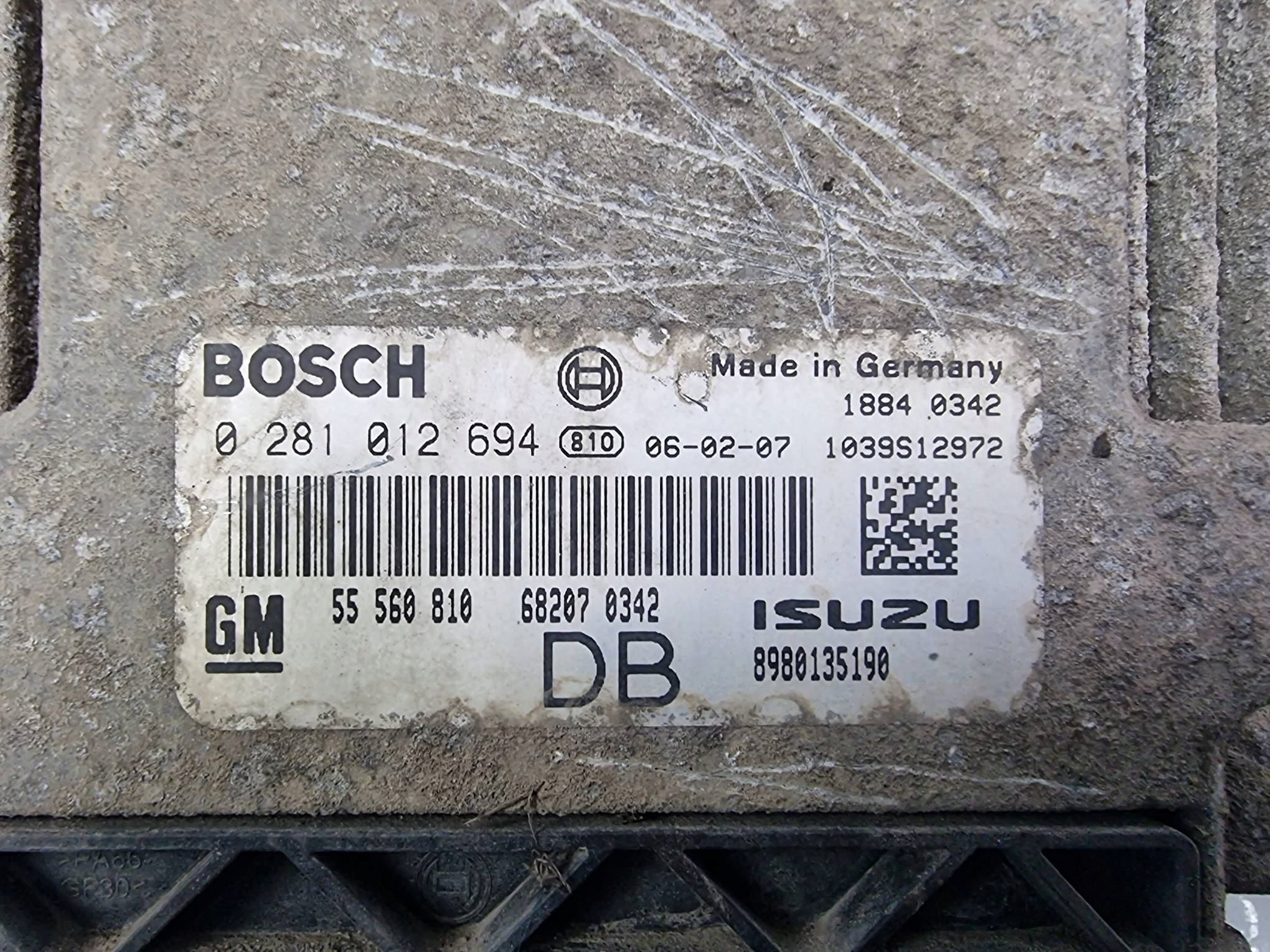 computer motore ECU 281012694 OPEL ASTRA H III