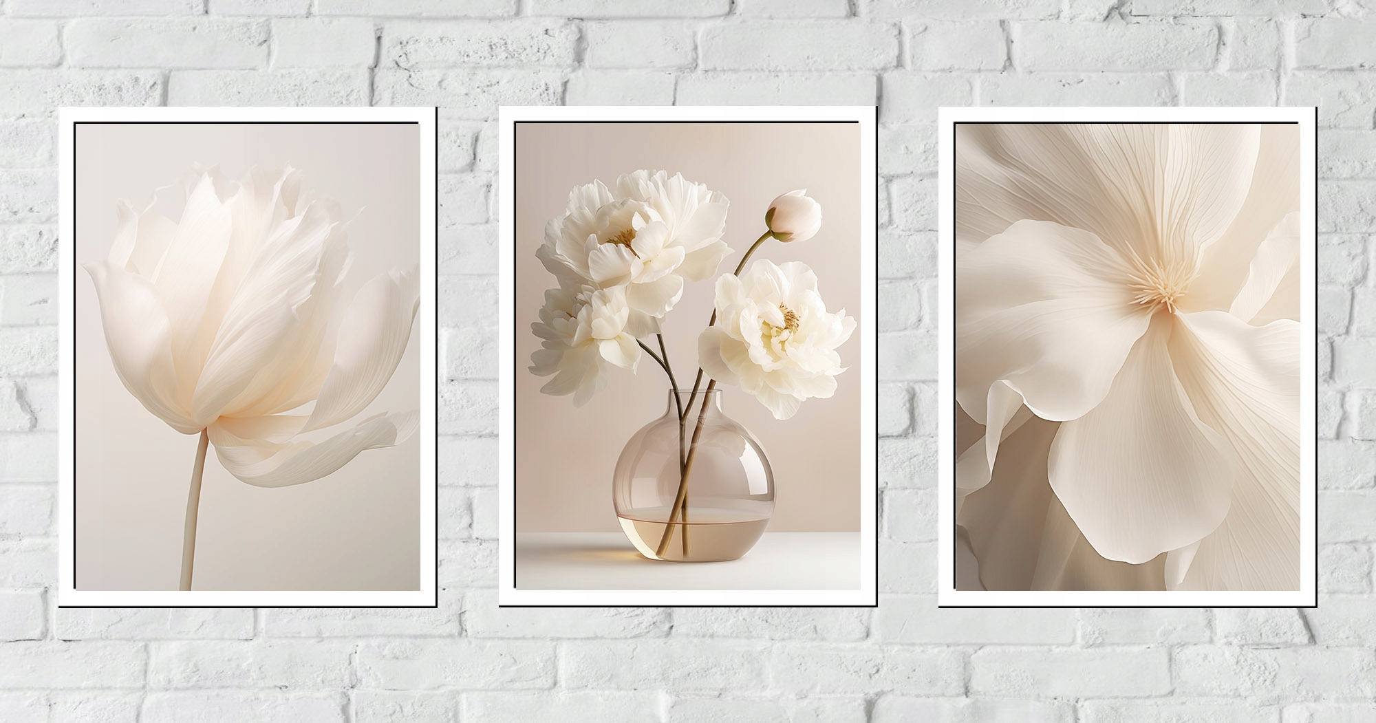 30x40 ZESTAW OBRAZY W RAMIE PLAKATY RAMKA WAZON KWIAT BOHO SALON NOWOCZESNY Marka Posterlove