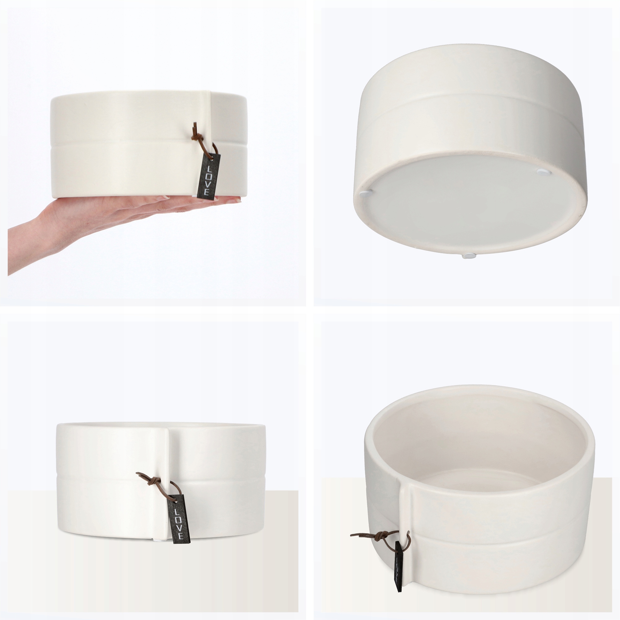 DONICZKA OSŁONKA DONICA CERAMICZNA KOLORY 18CM Wysokość produktu 9 cm