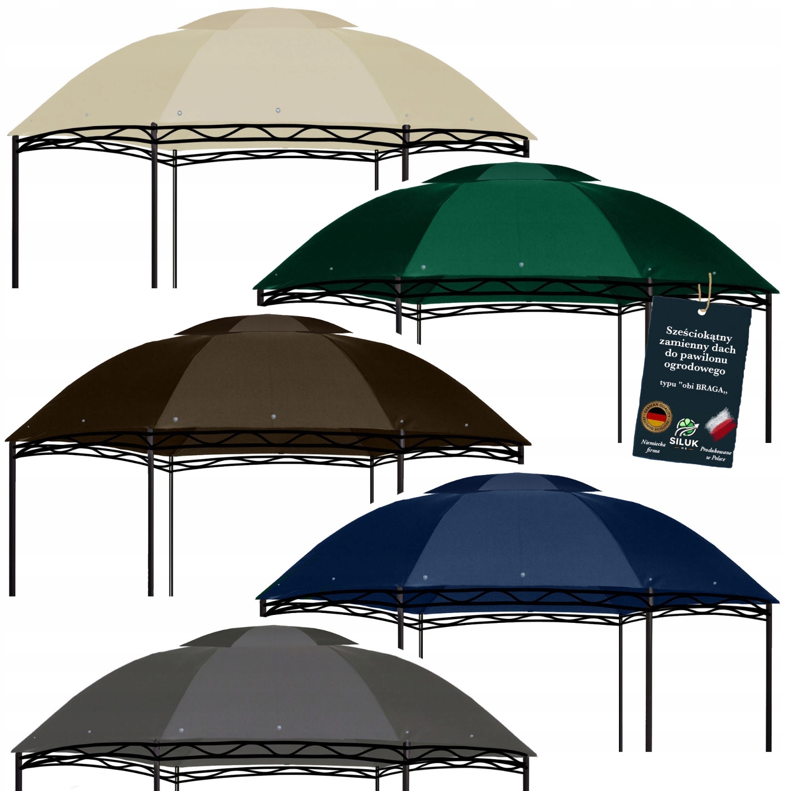 Poszycie Zadaszenie Pawilon Obi Braga 370gr M4Antr