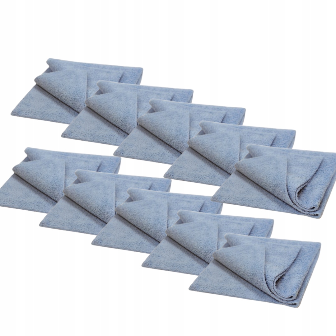 WaxPro Blue NoLimit Microfiber 40x40cm zestaw 10sztuk