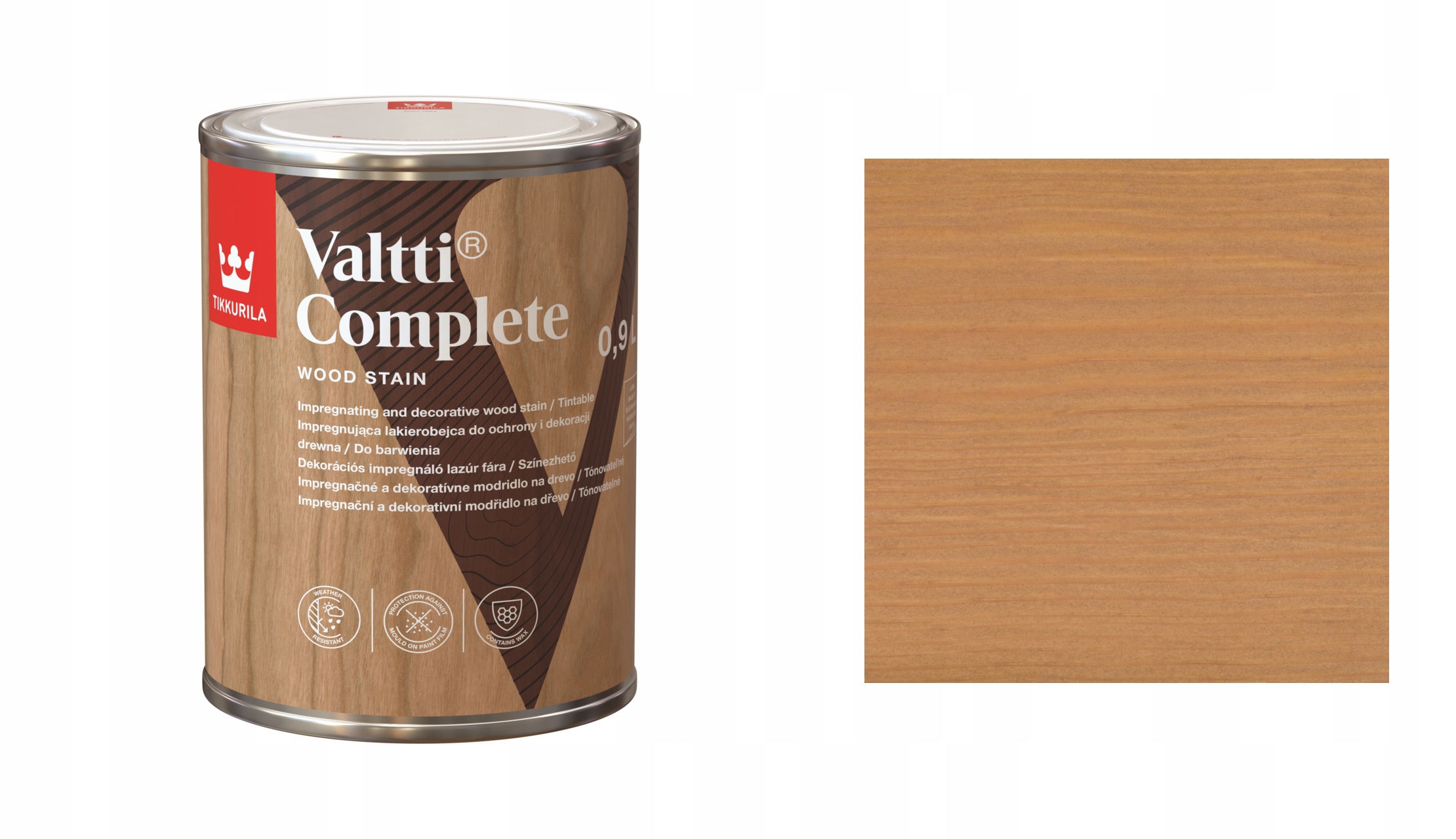 TIKKURILA VALTTI COMPLETE 0,9L 5063 SORA LAKIEROBEJCA ROZPUSZCZALNIKOWA
