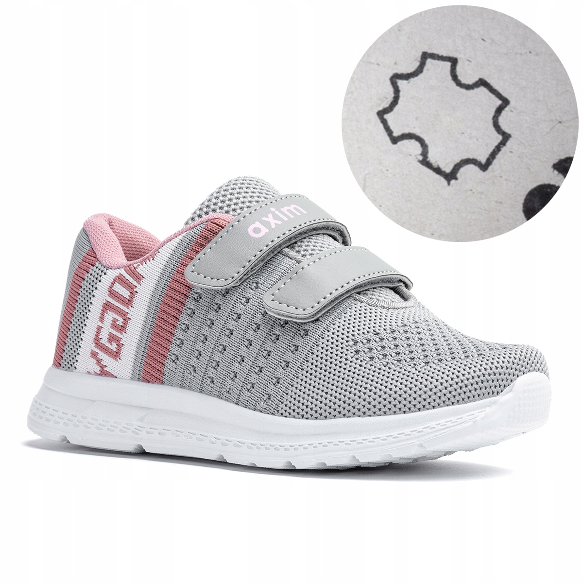 Buty obuwie sportowe dziewczęce w.SKÓRA oddychające Rzepy lekkie Axim 31