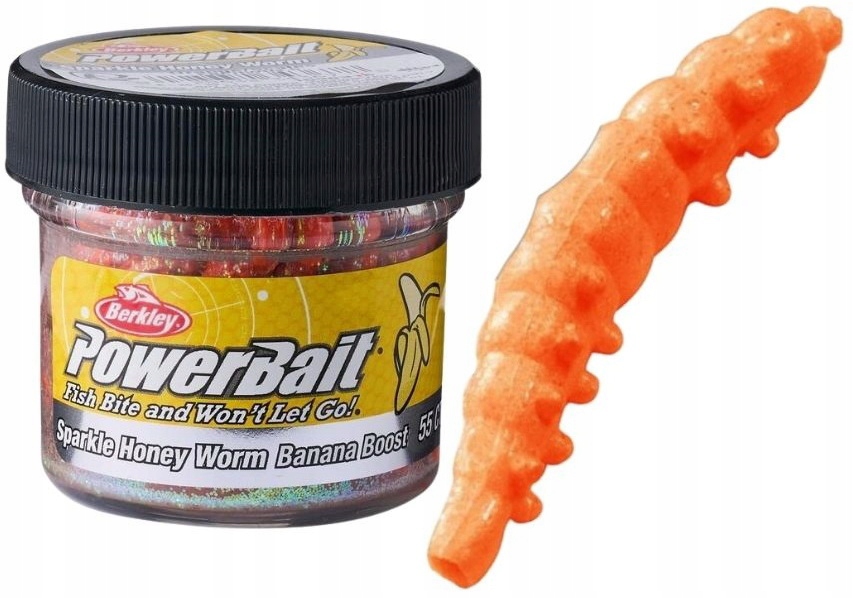 Berkley PowerBait Power Honey Worm Orange Scales 2.5cm